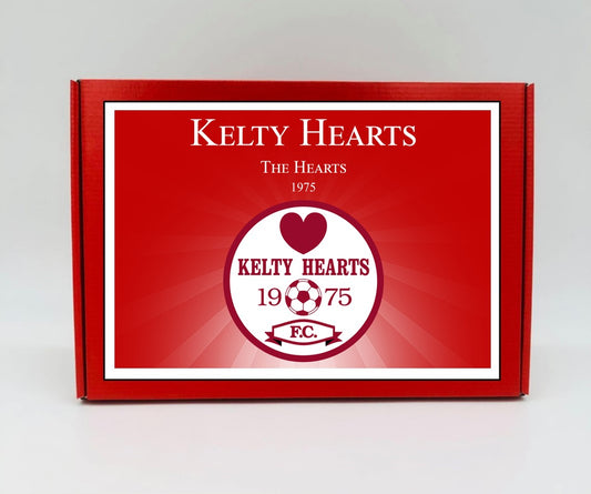 Kelty Hearts Personalised Gift Box - A personalised chocolate and sweet hamper, the perfect gift for football fans.