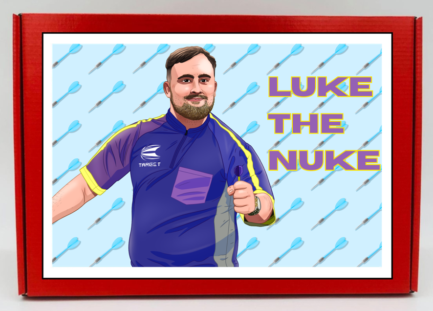 Luke Littler Chocolate & Sweet Gift Box – Personalised Gift