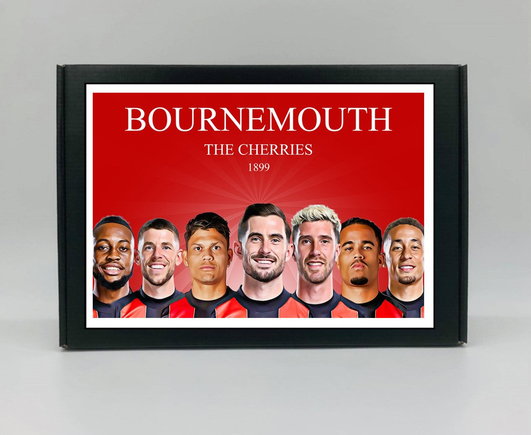 Bournemouth Personalised Gift Box - A personalised chocolate and sweet hamper, the perfect gift for football fans.