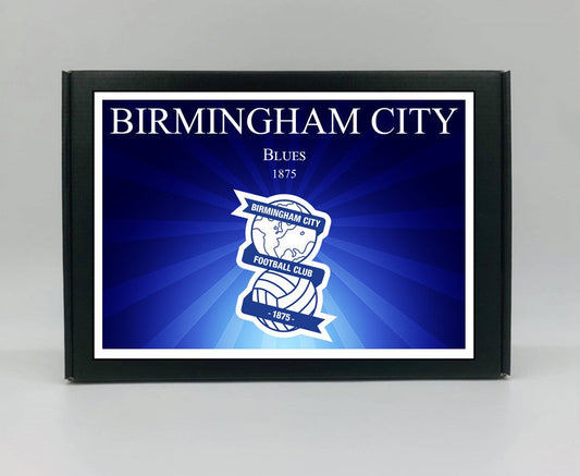 Birmingham City Personalised Gift Box - A personalised chocolate and sweet hamper, the perfect gift for football fans.