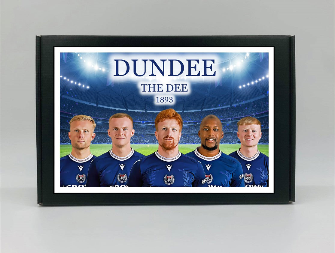 Dundee Personalised Gift Box - A personalised chocolate and sweet hamper, the perfect gift for football fans.