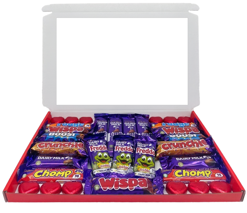 Personalised Red Selection Gift Box – Add Your Photos & Text!