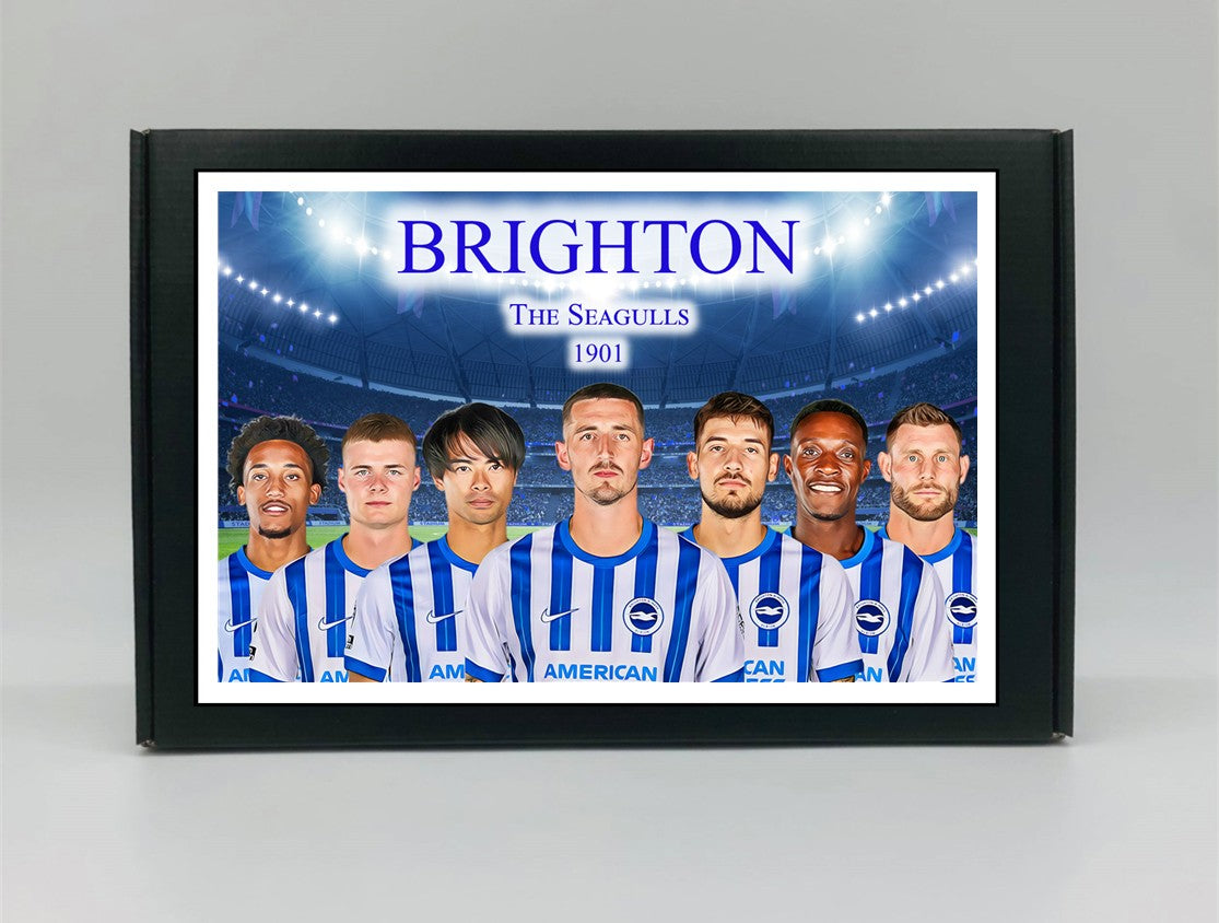 Brighton Personalised Gift Box - A personalised chocolate and sweet hamper, the perfect gift for football fans.