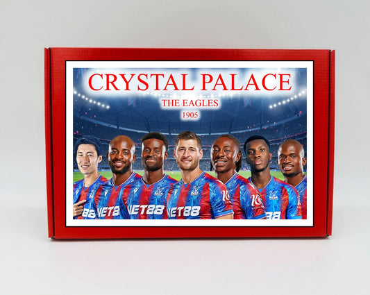 Crystal Palace Personalised Gift Box - A personalised chocolate and sweet hamper, the perfect gift for football fans.