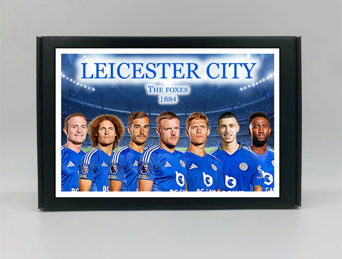 Leicester City Personalised Gift Box - A personalised chocolate and sweet hamper, the perfect gift for football fans.