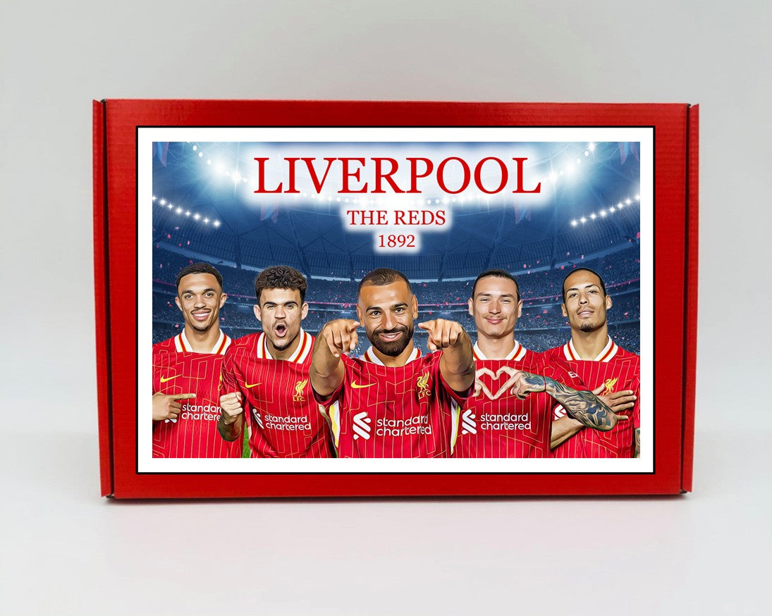 Liverpool Personalised Gift Box - A personalised chocolate and sweet hamper, the perfect gift for football fans.