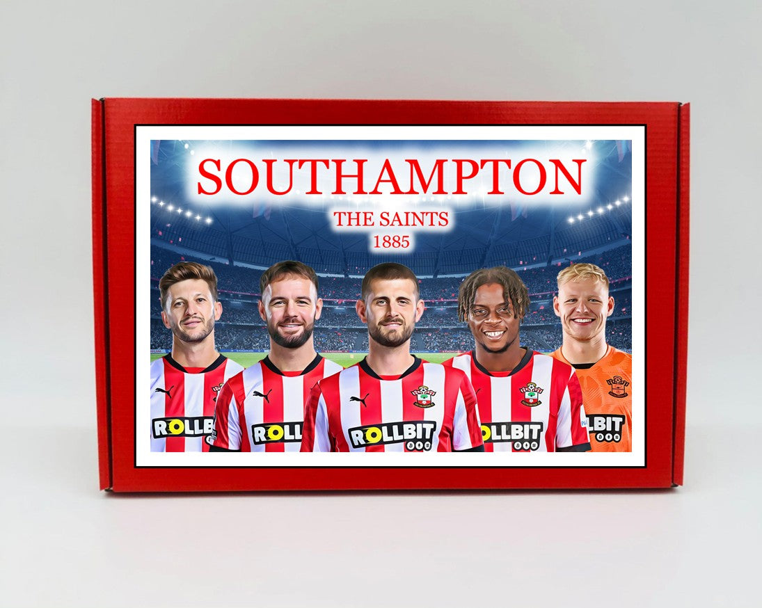 Southampton Personalised Gift Box - A personalised chocolate and sweet hamper, the perfect gift for football fans.