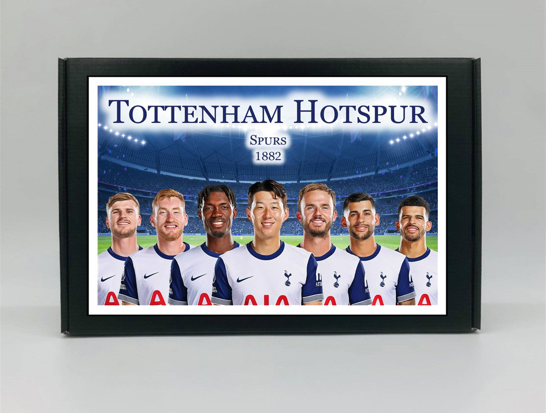 Tottenham Hotspur Personalised Gift Box - A personalised chocolate and sweet hamper, the perfect gift for football fans.