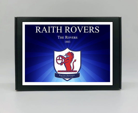 Raith Rovers Personalised Gift Box - A personalised chocolate and sweet hamper, the perfect gift for football fans.