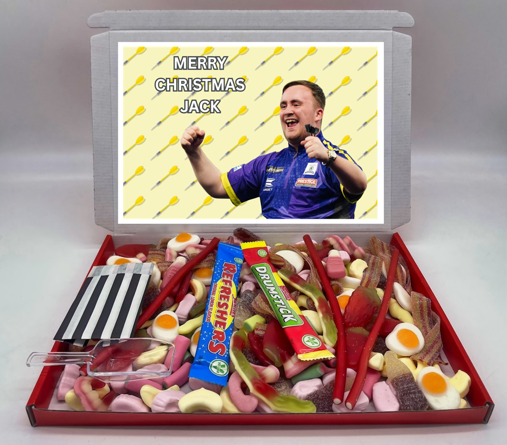 Luke Littler Chocolate & Sweet Gift Box – Personalised Gift