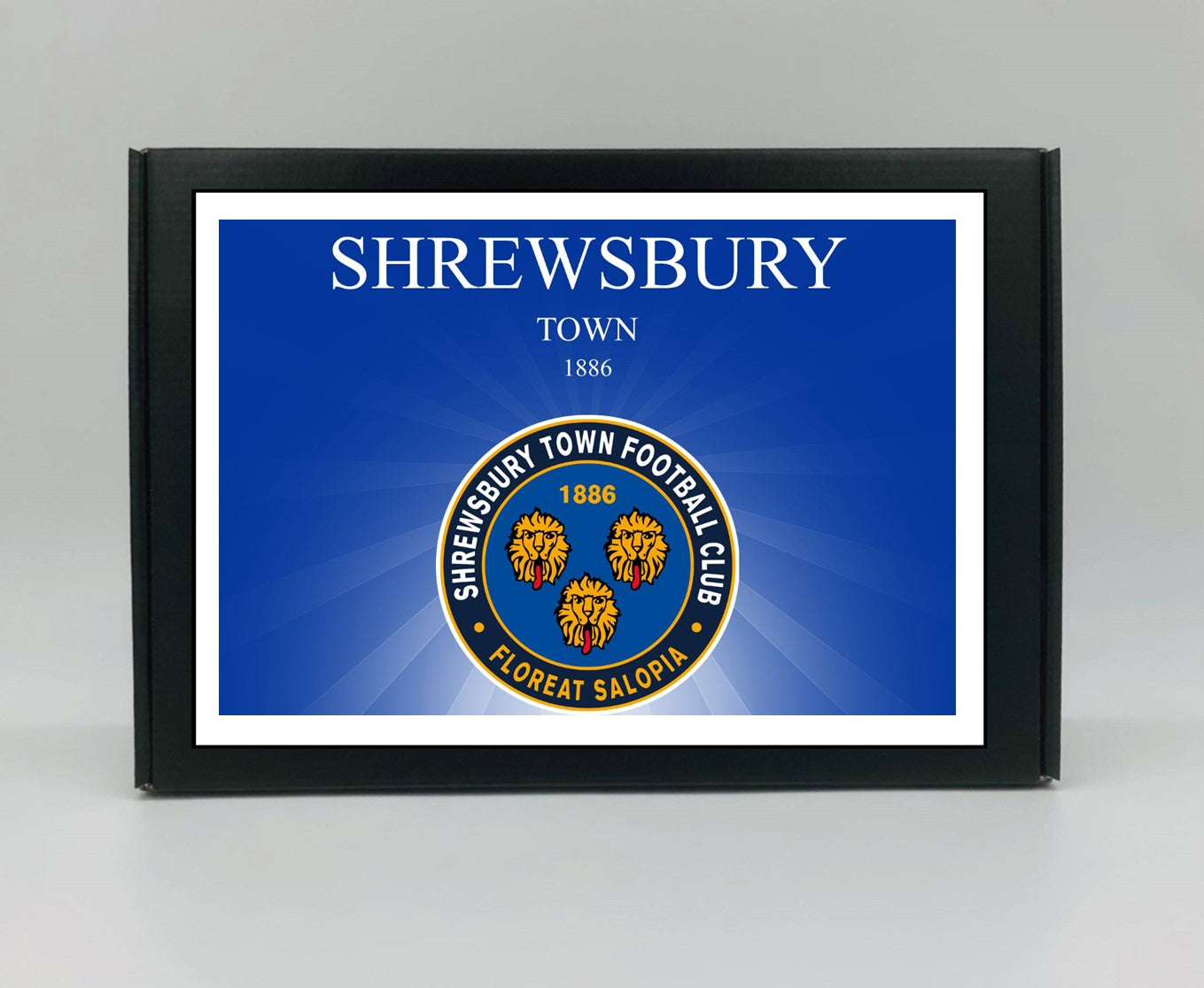 Shrewsbury Town Personalised Gift Box - A personalised chocolate and sweet hamper, the perfect gift for football fans.