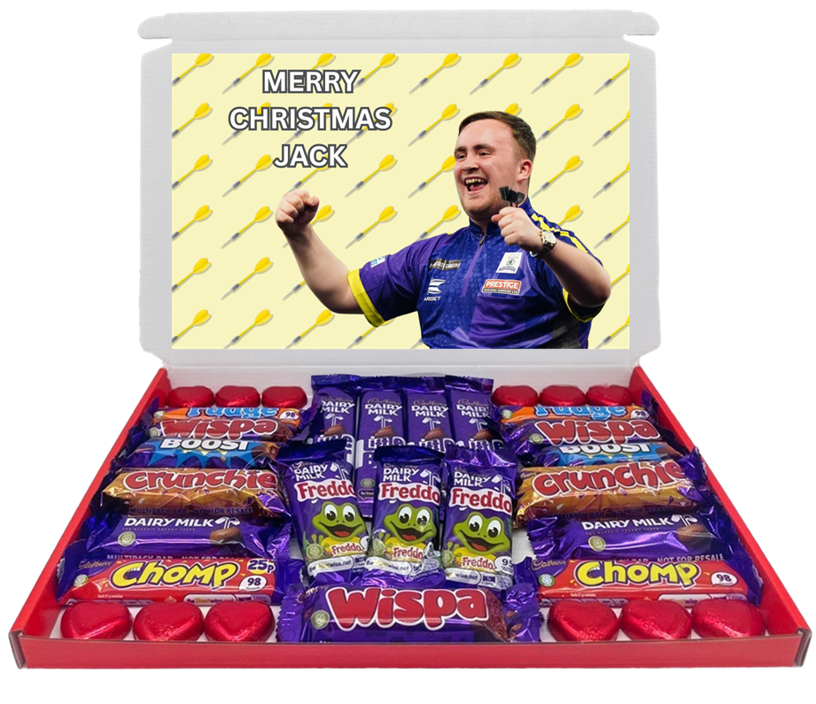 Luke Littler Chocolate & Sweet Gift Box – Personalised Gift