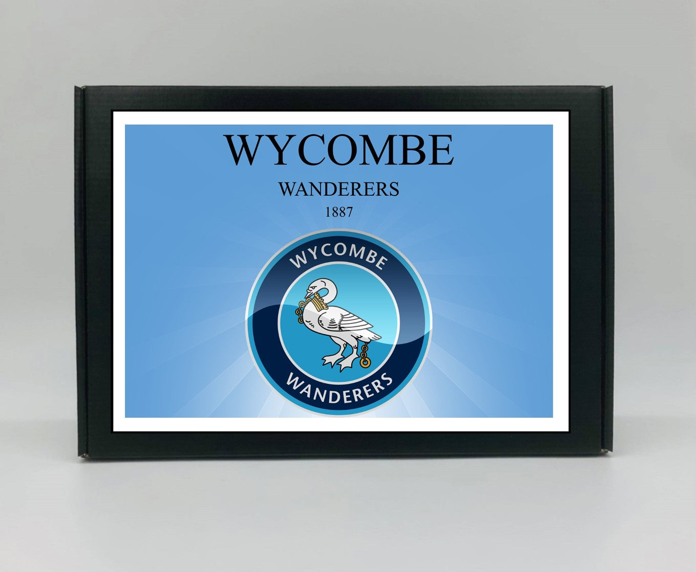 Wycombe Wanderers Personalised Gift Box - A personalised chocolate and sweet hamper, the perfect gift for football fans.