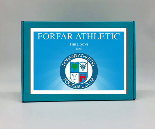 Forfar Athletic Personalised Gift Box - A personalised chocolate and sweet hamper, the perfect gift for football fans.