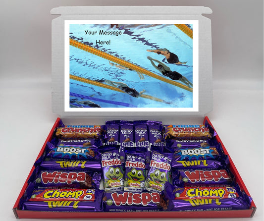 Swimming Chocolate & Sweet Gift Box – Personalised Gift