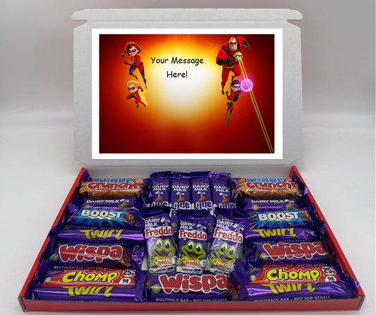 The Incredibles Chocolate & Sweet Gift Box – Personalised Gift