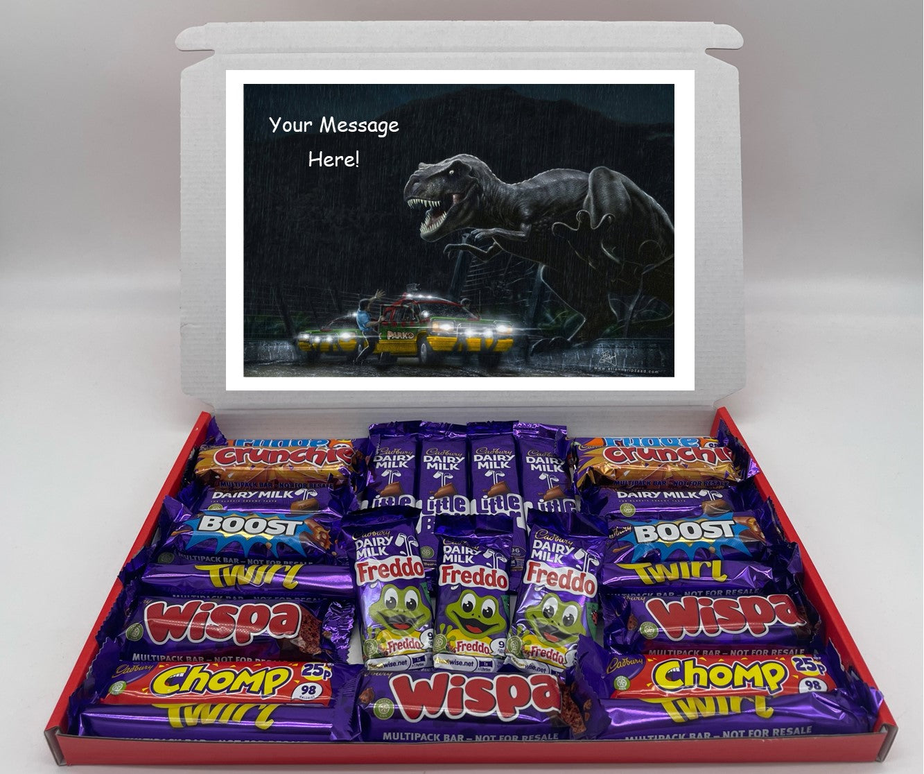 Jurassic Park Chocolate & Sweet Gift Box – Personalised Gift