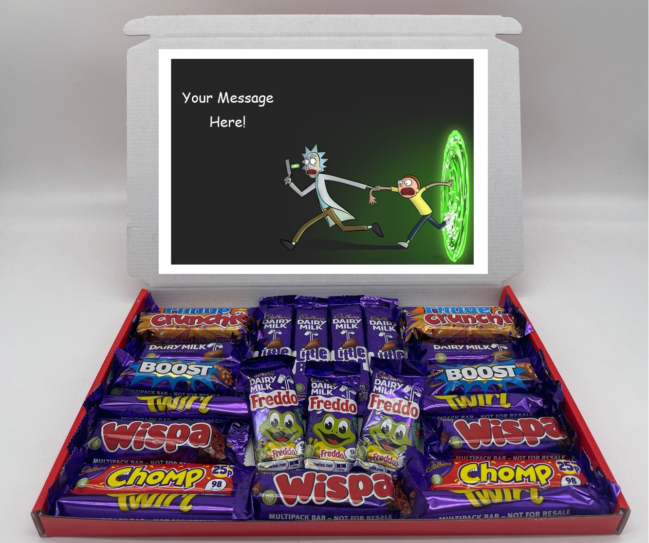 Rick and Morty Chocolate & Sweet Gift Box – Personalised Gift