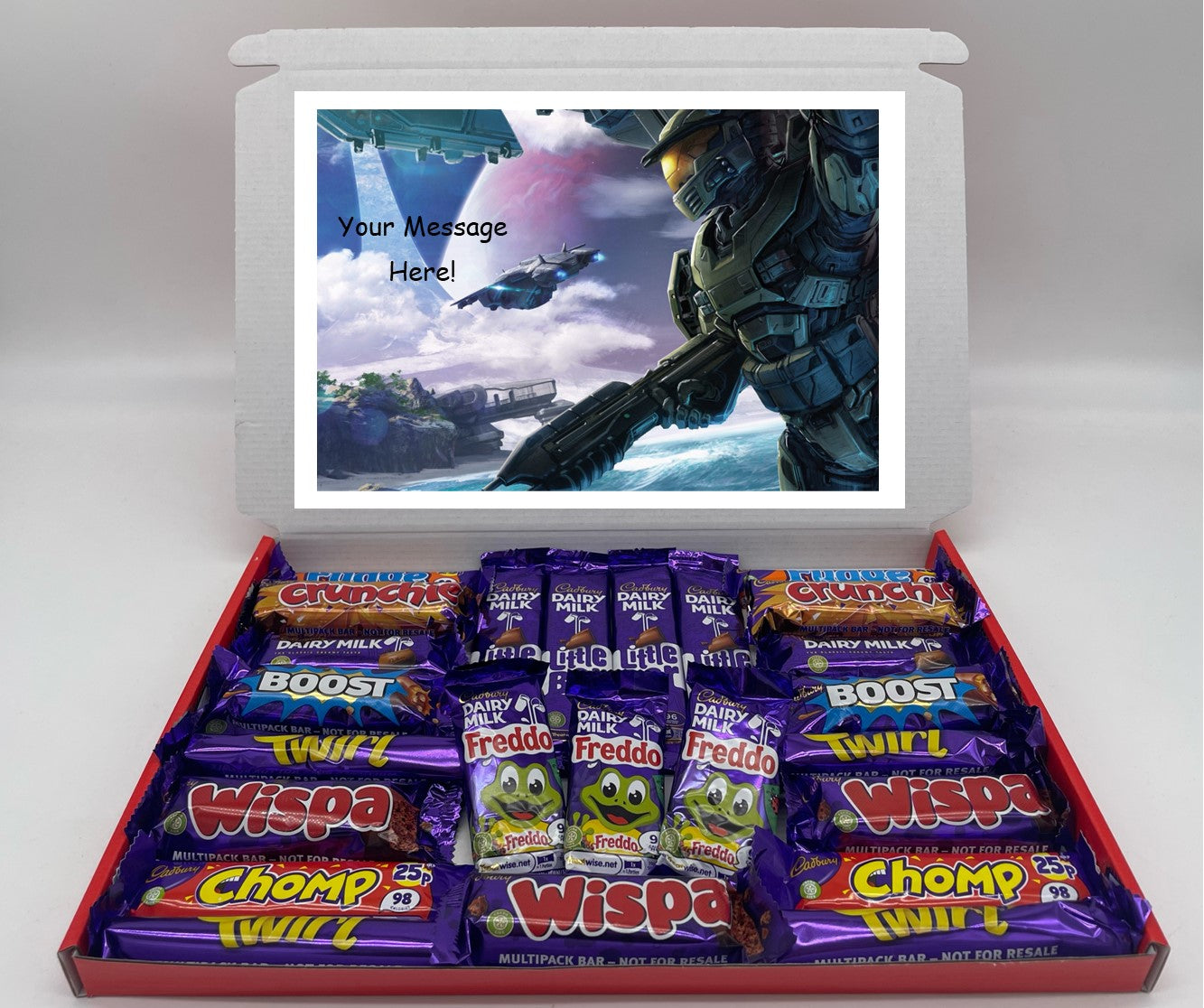 Halo Chocolate & Sweet Gift Box – Personalised Gift
