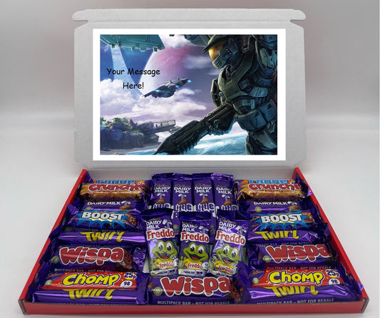 Halo Chocolate & Sweet Gift Box – Personalised Gift