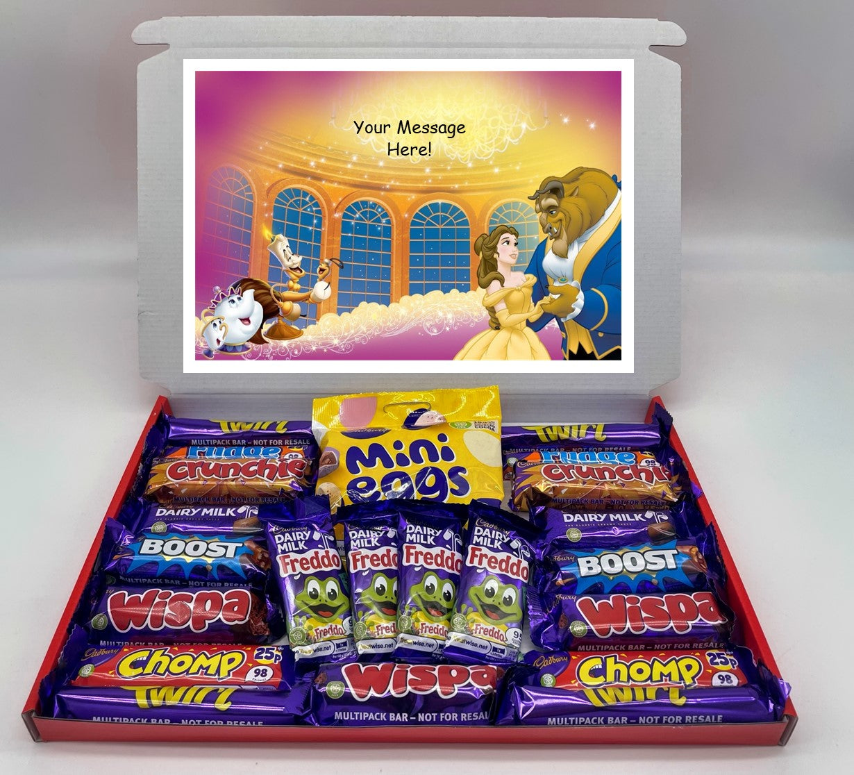 Beauty and the Beast Chocolate & Sweet Gift Box – Personalised Gift