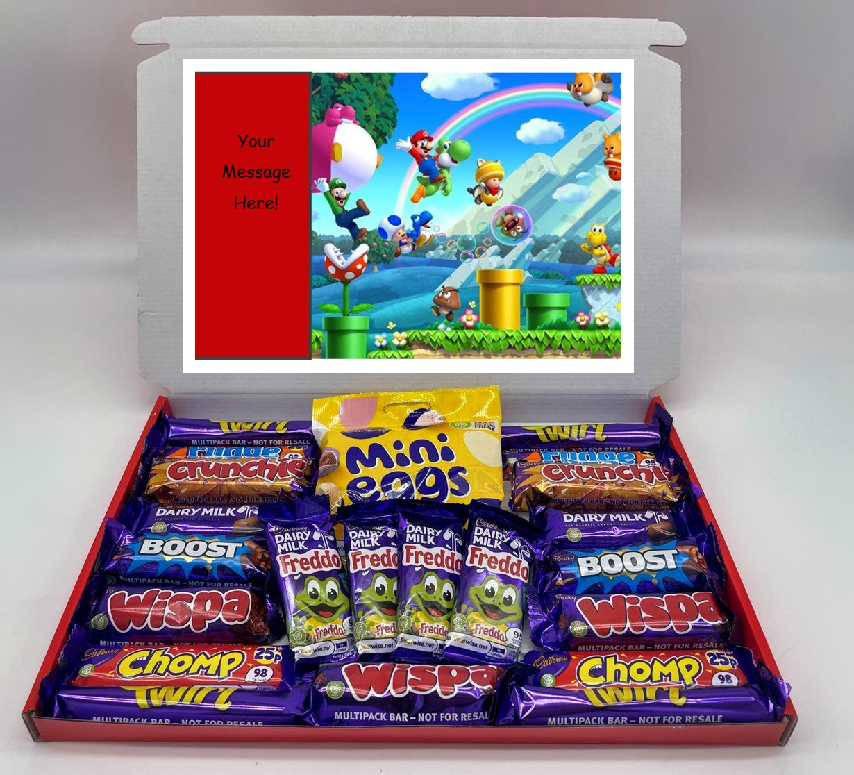 Super Mario Chocolate & Sweet Gift Box – Personalised Gift