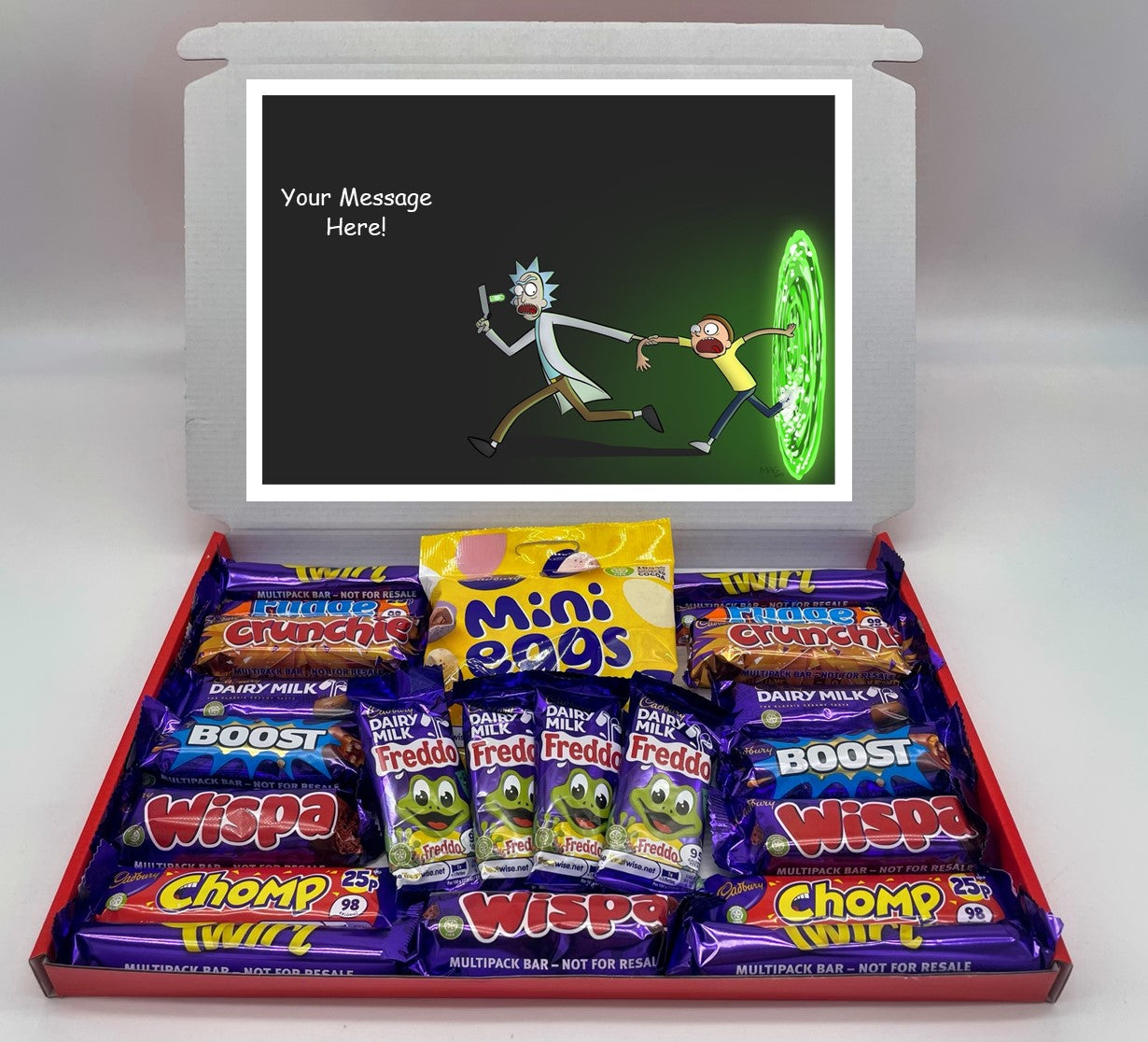 Rick and Morty Chocolate & Sweet Gift Box – Personalised Gift