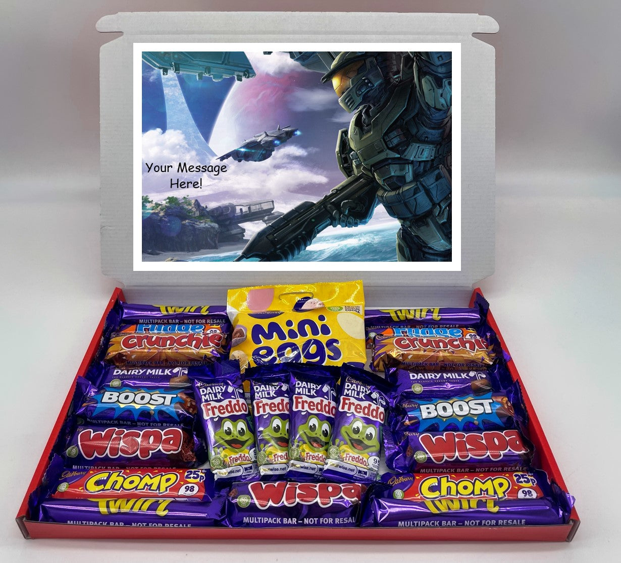Halo Chocolate & Sweet Gift Box – Personalised Gift