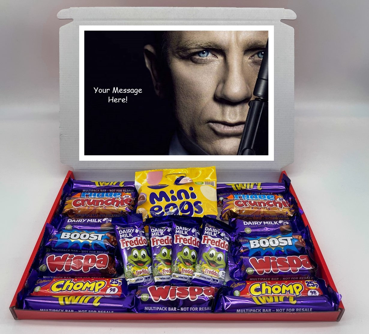 James Bond Chocolate & Sweet Gift Box – Personalised Gift