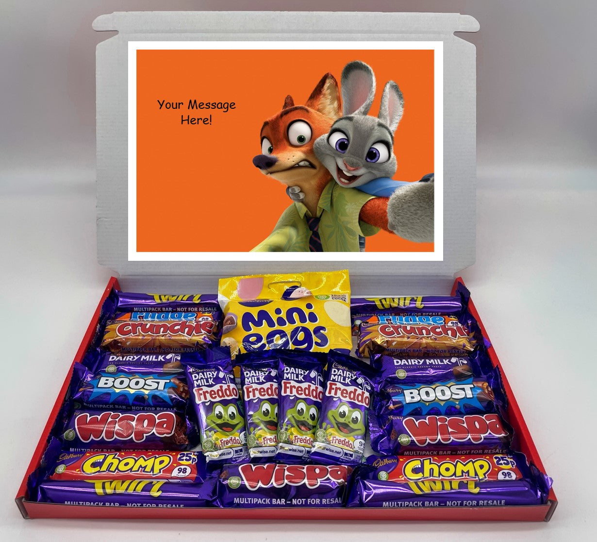 Zootopia Chocolate & Sweet Gift Box – Personalised Gift