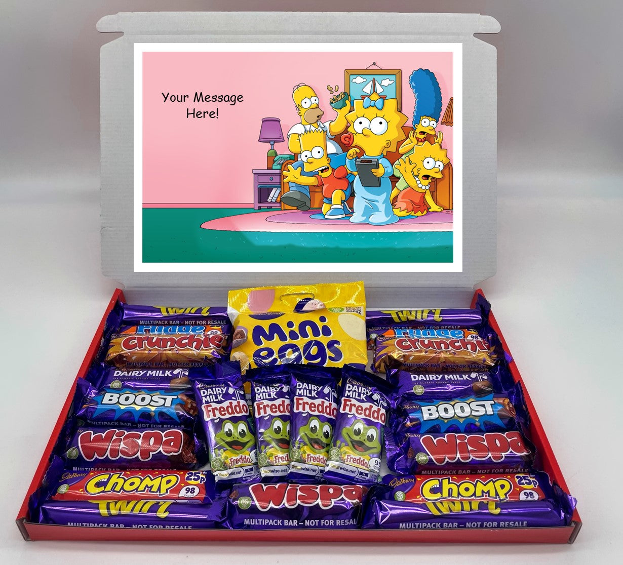 The Simpsons Chocolate & Sweet Gift Box – Personalised Gift