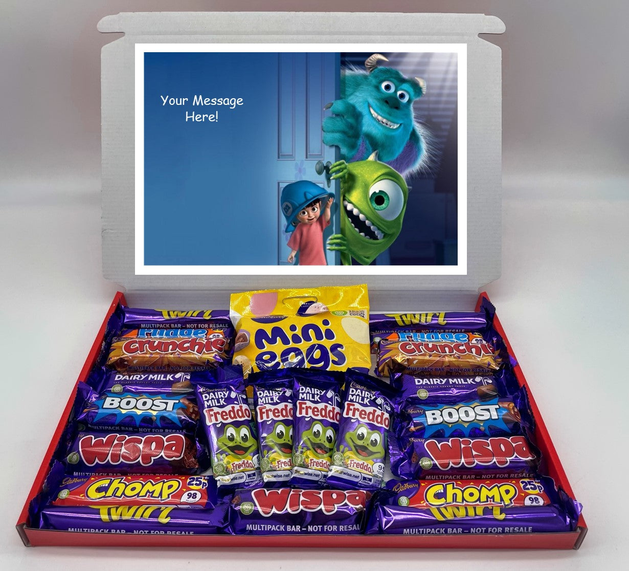 Monsters Inc Chocolate & Sweet Gift Box – Personalised Gift