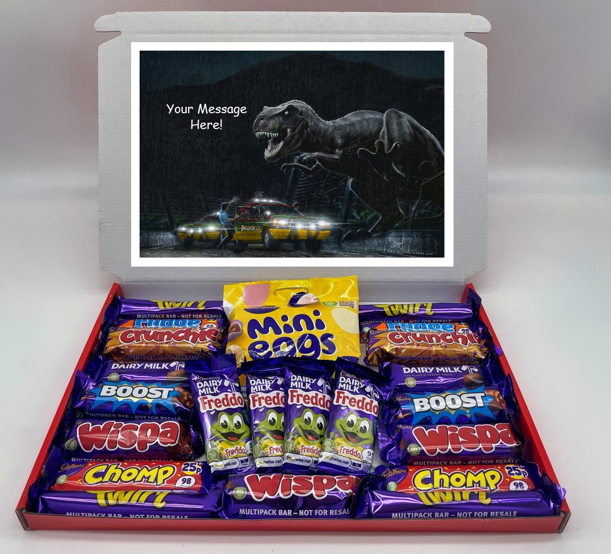 Jurassic Park Chocolate & Sweet Gift Box – Personalised Gift