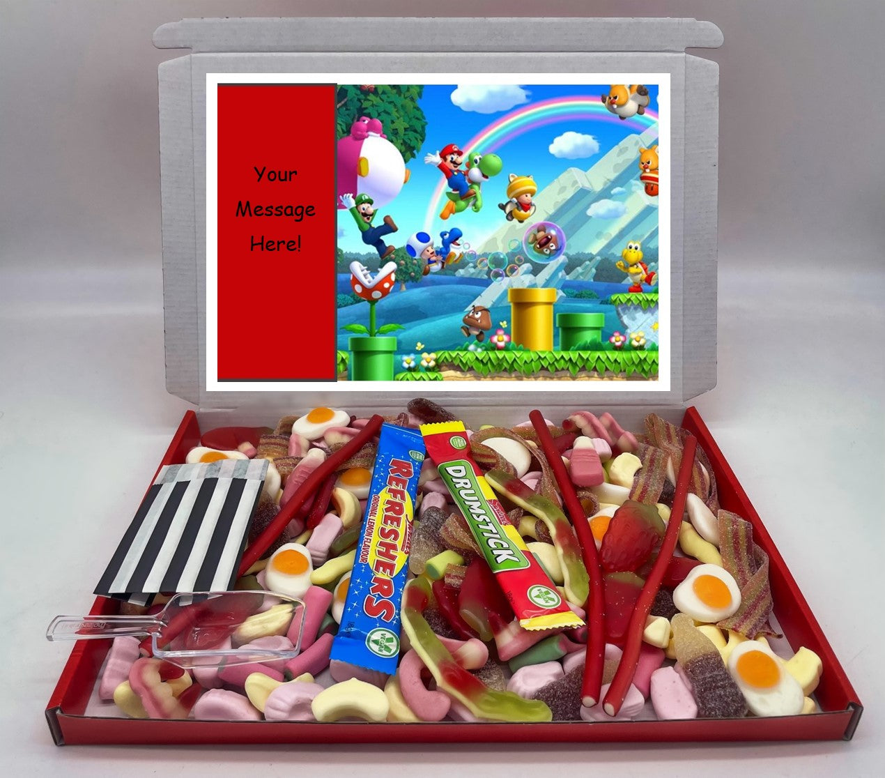 Super Mario Chocolate & Sweet Gift Box – Personalised Gift