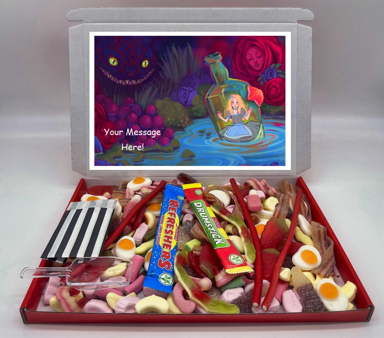 Alice in Wonderland Chocolate & Sweet Gift Box – Personalised Gift