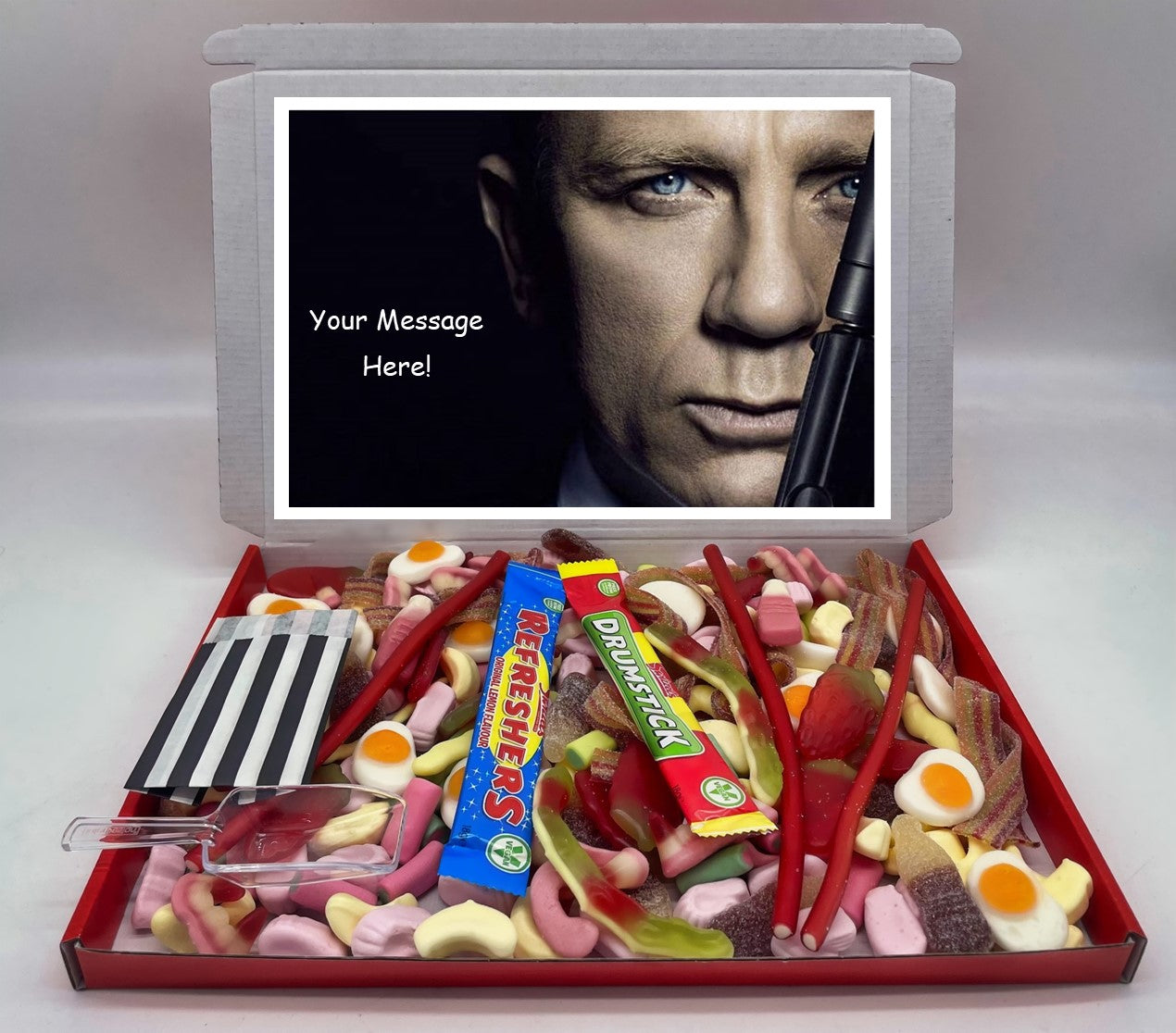 James Bond Chocolate & Sweet Gift Box – Personalised Gift