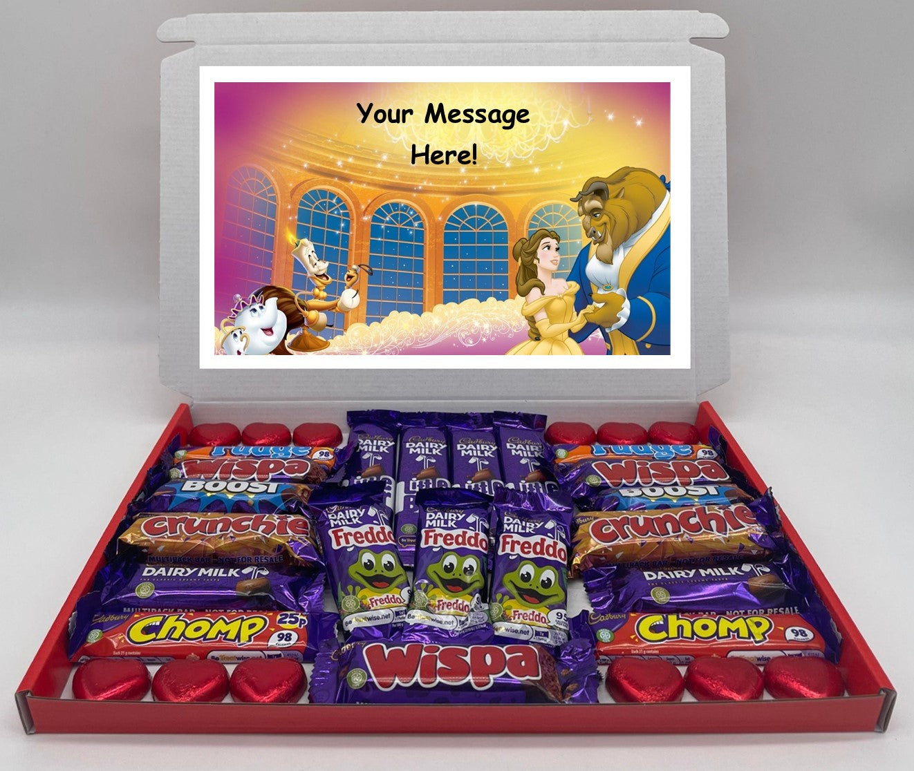 Beauty and the Beast Chocolate & Sweet Gift Box – Personalised Gift