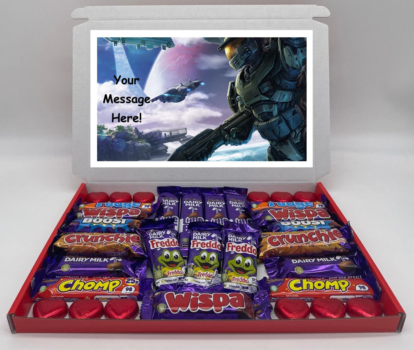 Halo Chocolate & Sweet Gift Box – Personalised Gift